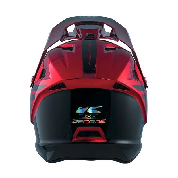 Casque Intégral Kenny Decade Graphic Smash Rouge – Image 3