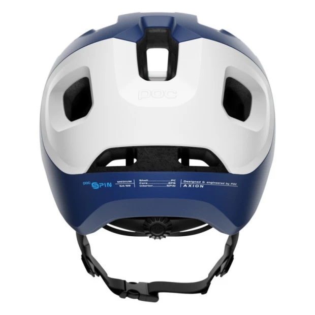 Casque VTT POC Axion SPIN - Bleu Plomb Mat – Image 3