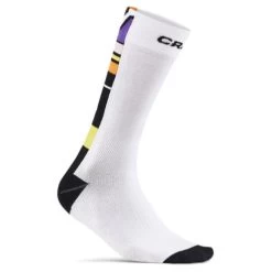 Chaussettes VTT Eté Hautes Craft Adv Bike Offroad Blanc/Multicolore