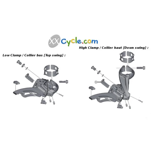 Dérailleur Avant Shimano Altus FD-M313 - Collier De Serrage Haut 34.9mm - 3x8 Vitesses – Image 2