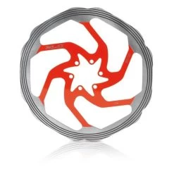 Disque XLC BR-X58 160mm Argent/rouge Usiné CNC