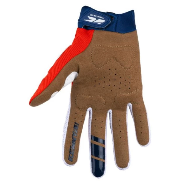 Gants VTT Kenny Tinanium Bleu Marine/Rouge – Image 2