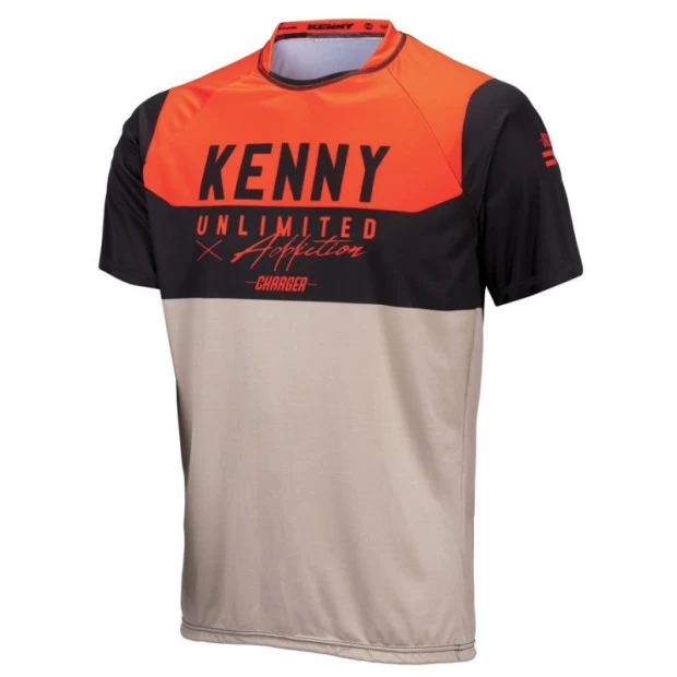 Maillot Manches Courtes Kenny Charger DZR (Orange/Noir)