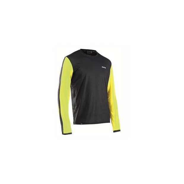 Maillot VTT Manches Longues Northwave XTrail Noir / Jaune
