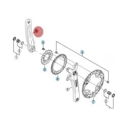 Manivelle Gauche Shimano Acera FC-M391