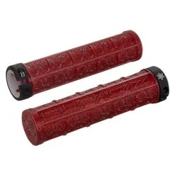 Poignées Supacaz Bling Grizips Lock-on Rouge