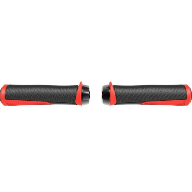 Poignées VTT BBB Cobra 142mm - Rouge/Noir